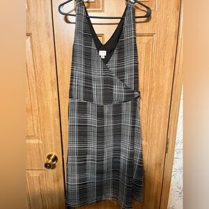 a new day Black and White Plaid Dress